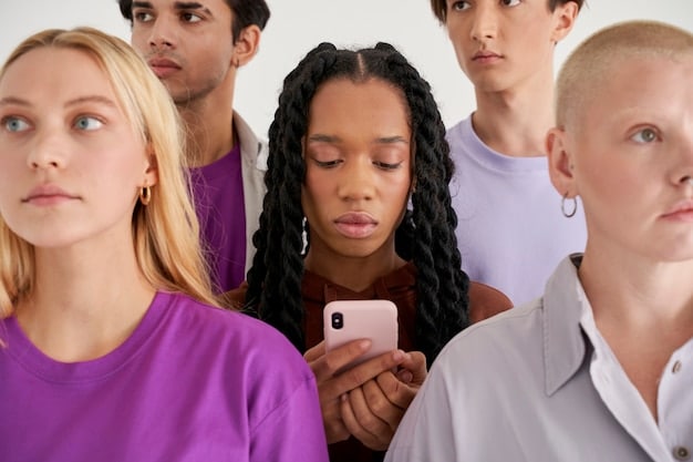 A collage showing diverse young people using their smartphones to engage in political activism, highlighting the role of social media in youth participation.