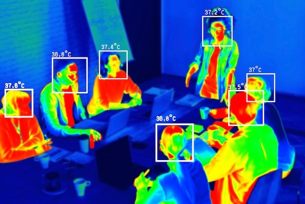 A heatmap showing the performance of a facial recognition algorithm across different racial groups. The heatmap highlights disparities in accuracy, indicating potential racial bias.
