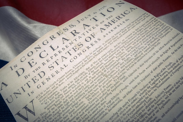 A photograph of the United States Constitution, highlighting the text of the First Amendment, with emphasis on the phrases 