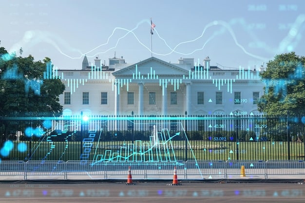 A digital graph illustrating the allocation of funds across different federal sectors like defense, education, healthcare, and infrastructure.