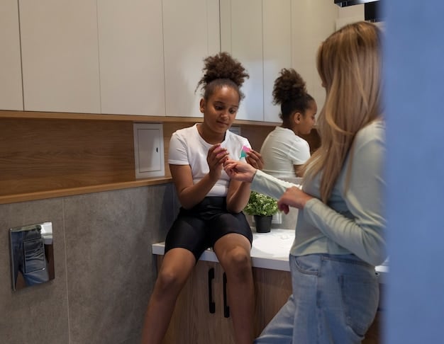 A health professional demonstrating proper handwashing techniques to a group of children at a health fair. The children are attentive and engaged, and there is a sign about hygiene in the background.