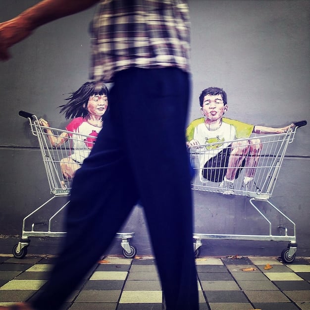 A split image showing, on one side, a family struggling to afford groceries, and on the other, a family receiving assistance from a food distribution program. The contrast highlights the role of public health initiatives.
