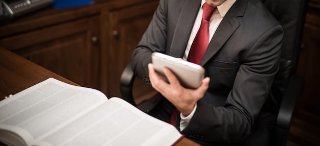 A gavel resting on a U.S. Constitution book with a smartphone displaying a social media feed in the background, symbolizing the intersection of law, technology, and free speech debates on social media.