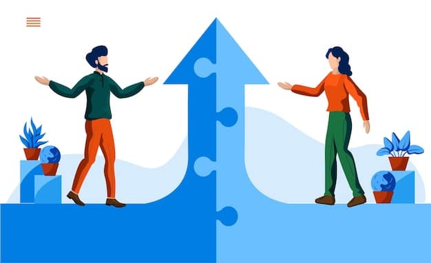 A thought-provoking illustration showing two paths diverging: one labeled 