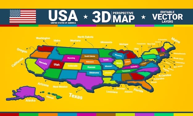 A map of the United States, with each state colored differently to represent the type of voter ID law in place - strict photo ID, non-strict photo ID, and no ID required. The map should be clear and easy to understand, highlighting the regional variations in voter ID requirements.