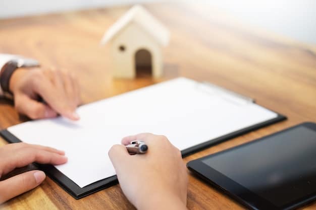 A close-up shot of a person's hands filling out an application form for a housing assistance program, with a pen and various documents related to income and family details on the table. The focus is on the act of applying and the paperwork involved.