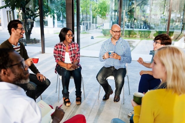 A group of people attending a community meeting, actively participating in a discussion about local development projects. The image showcases the community engagement promoted by the New Legislation Alert: How the Community Partnership Act of 2025 Will Reshape Local Initiatives.