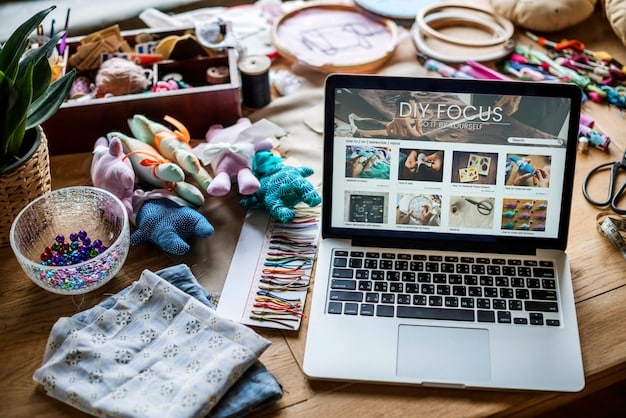 A laptop displaying an e-commerce website selling handcrafted items made by community members, with the words 