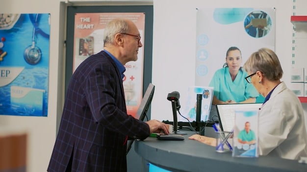 A public health official giving a press conference during an emergency, with maps and data displayed on screens behind them. The official is calmly explaining the situation and providing guidance to the public, emphasizing the importance of clear communication. The scene highlights 'The Role of Public Health in Emergency Preparedness: Lessons Learned and Future Strategies' in disseminating crucial information.