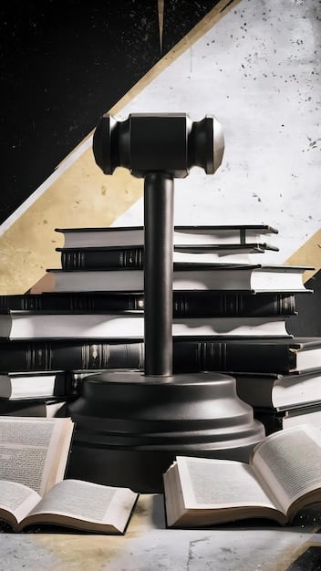 A gavel resting on a stack of law books, symbolizing the legal framework surrounding hate crime legislation. The image conveys the seriousness and complexity of analyzing the effectiveness of these laws.