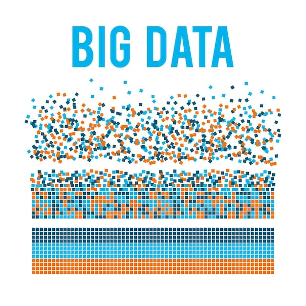 An illustration depicting a set of data points with skewed distributions towards one side. In the foreground, a magnifying glass highlights the biased pattern in the data, symbolizing the urgent need for scrutiny and fairness in debating the ethics of artificial intelligence: how can we ensure AI systems are free from bias and discrimination?.