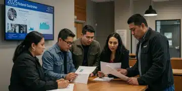 Diverse group reviewing 2025 federal immigrant integration guidelines