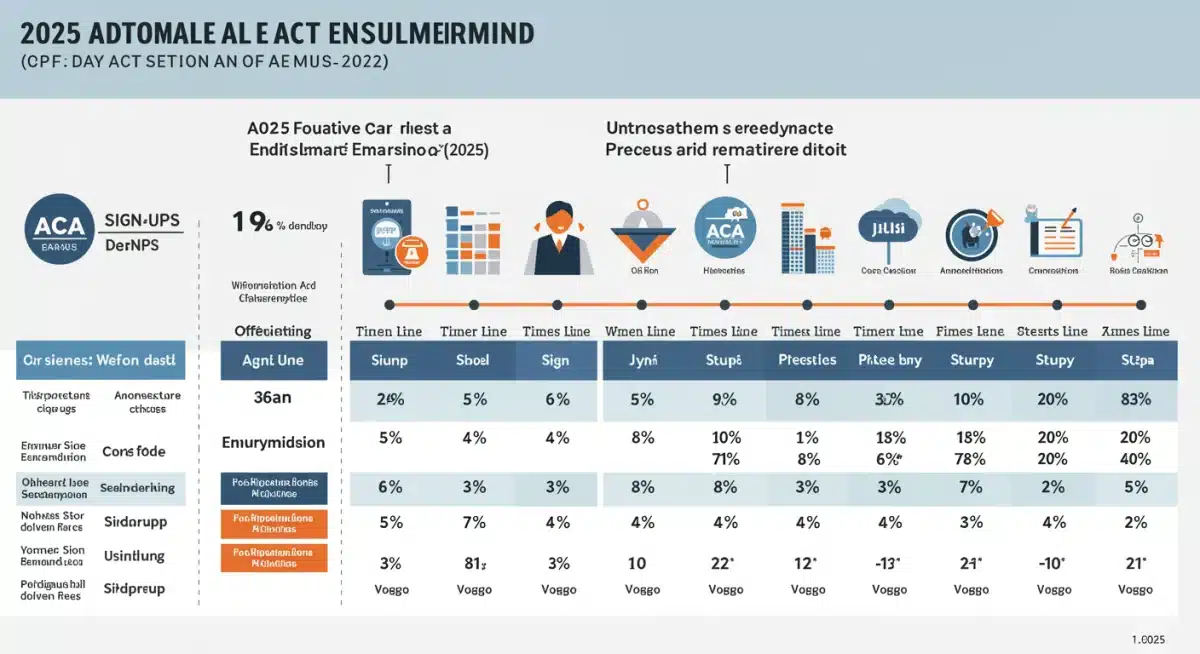 Infographic detailing key dates for 2025 ACA open enrollment and important deadlines.