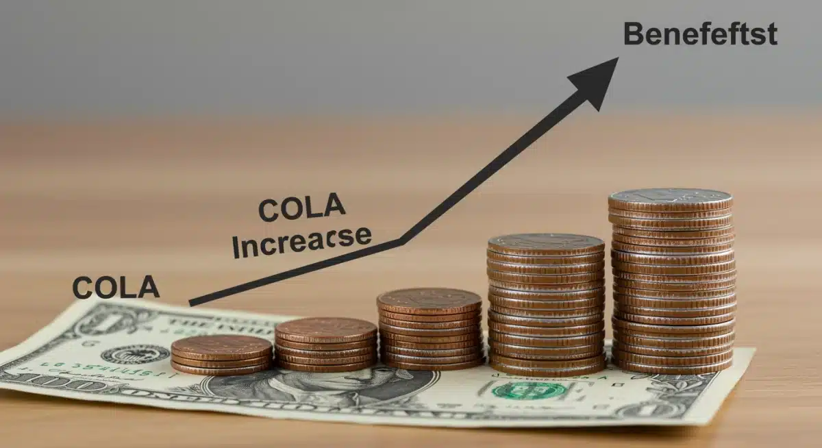 Graph showing Social Security COLA increase and its financial impact