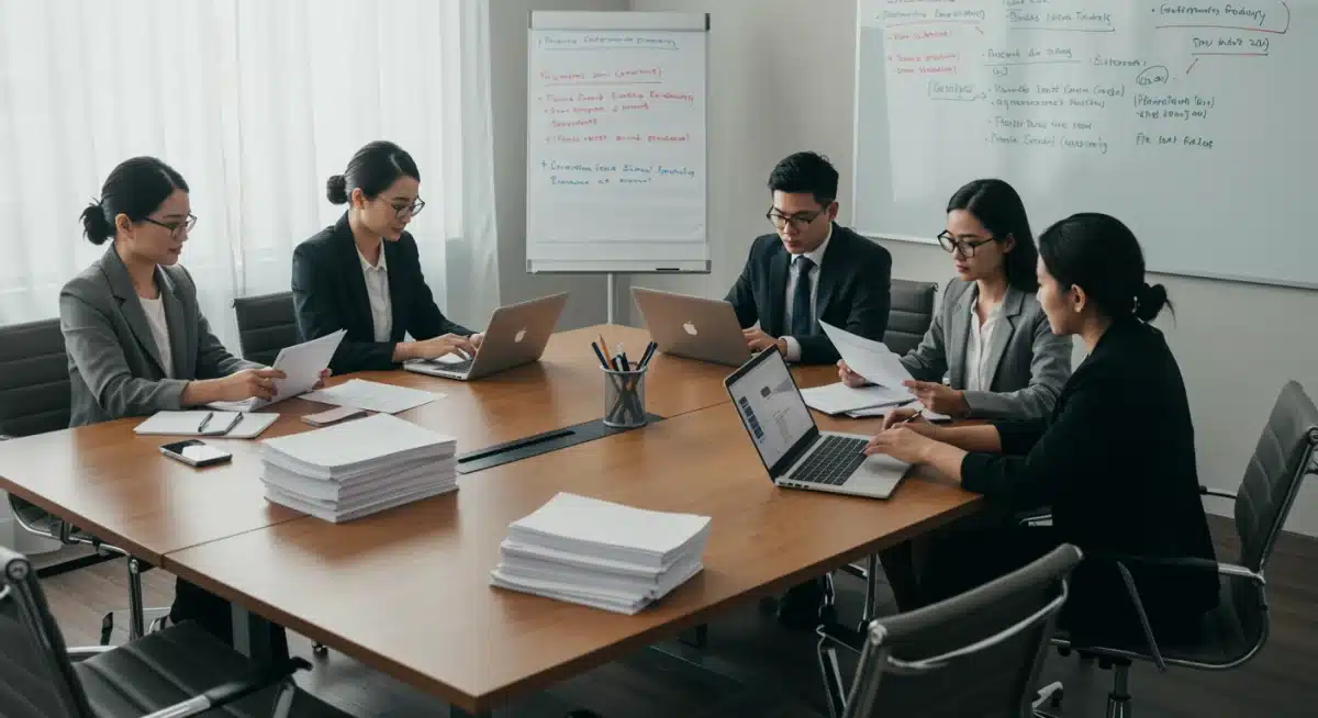 Compliance team collaborating on new federal integration reporting requirements