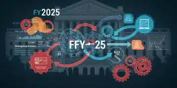 Alert: Critical Changes in Federal Integration Reporting Requirements for Fiscal Year 2025 Illustration of digital gears and data flow representing federal integration reporting changes for FY2025