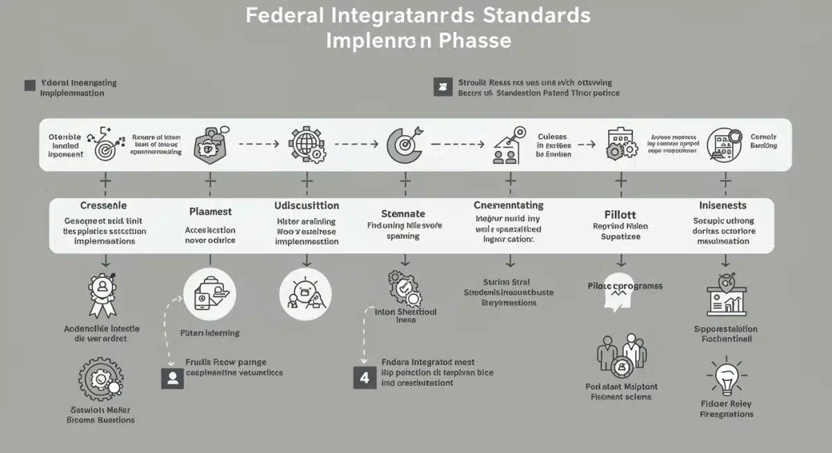 Infographic detailing 2025 federal integration standards implementation timeline