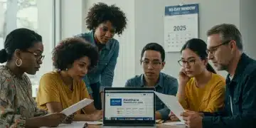 People reviewing Healthcare.gov information for 2025 Special Enrollment Period