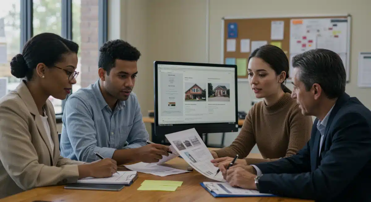 Community leaders discussing federal housing assistance programs