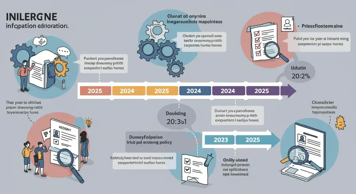 Infographic detailing 2025 federal integration policy implementation timeline