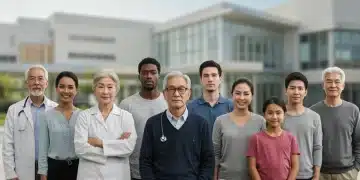 Diverse group of people benefiting from Medicaid expansion, symbolizing inclusive healthcare access.