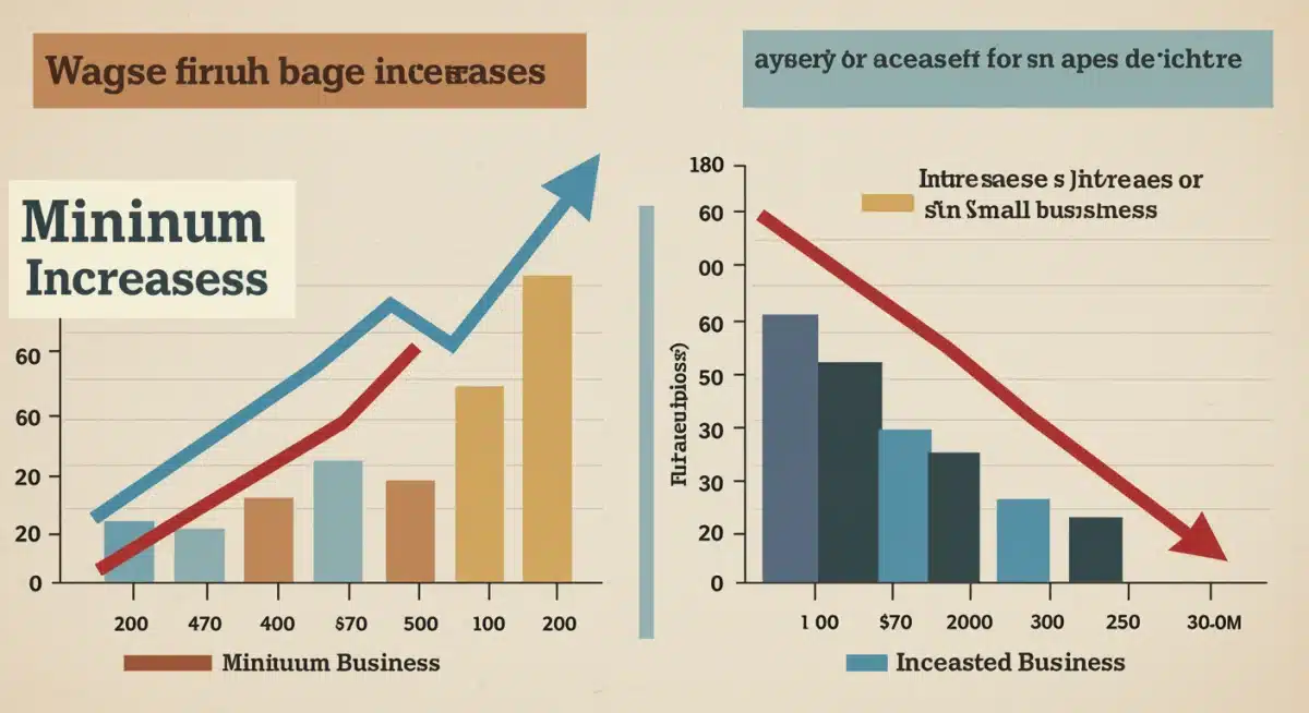 Economic impact visualization of minimum wage increase