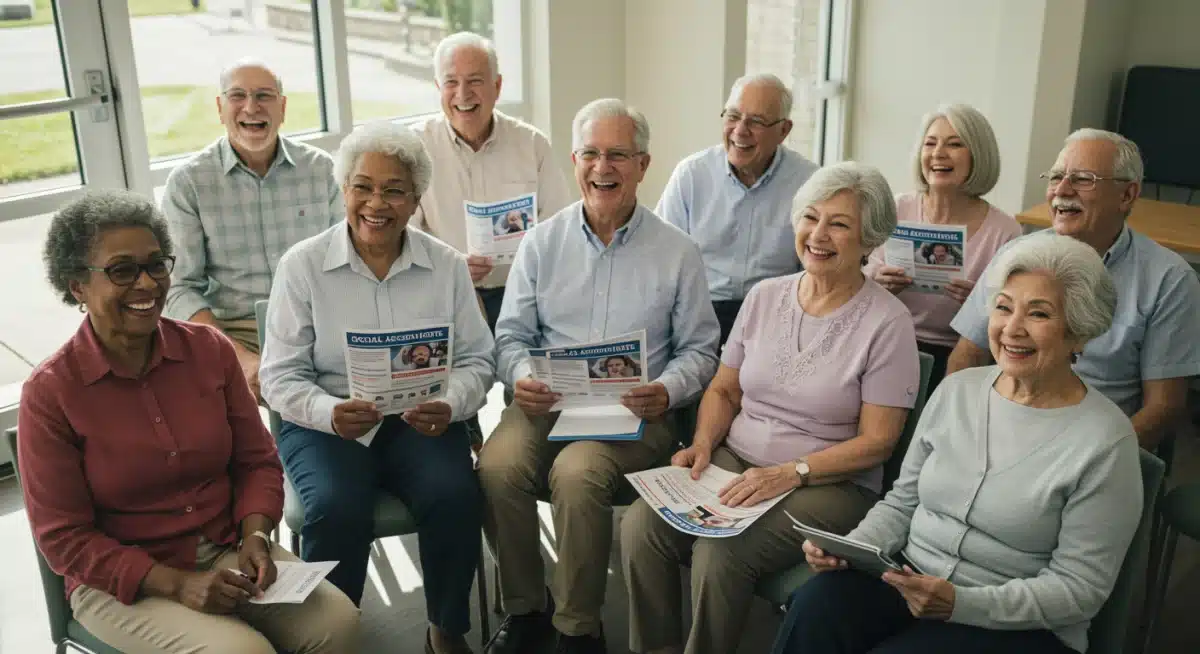 Retirees discussing Social Security adjustments and future planning