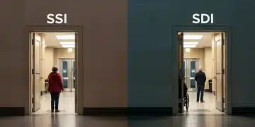 Comparing 2025 Federal Disability Benefits: SSI vs. SSDI Split image comparing SSI and SSDI pathways for disability benefits