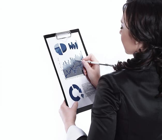 A person meticulously reviewing financial documents and compliance reports on a tablet, with charts and graphs symbolizing data analysis in the background, signifying detailed oversight.