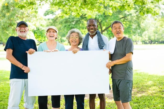 A diverse group of people engaged in a peaceful protest or community gathering, holding signs for equality and justice, representing grassroots advocacy and collective action.