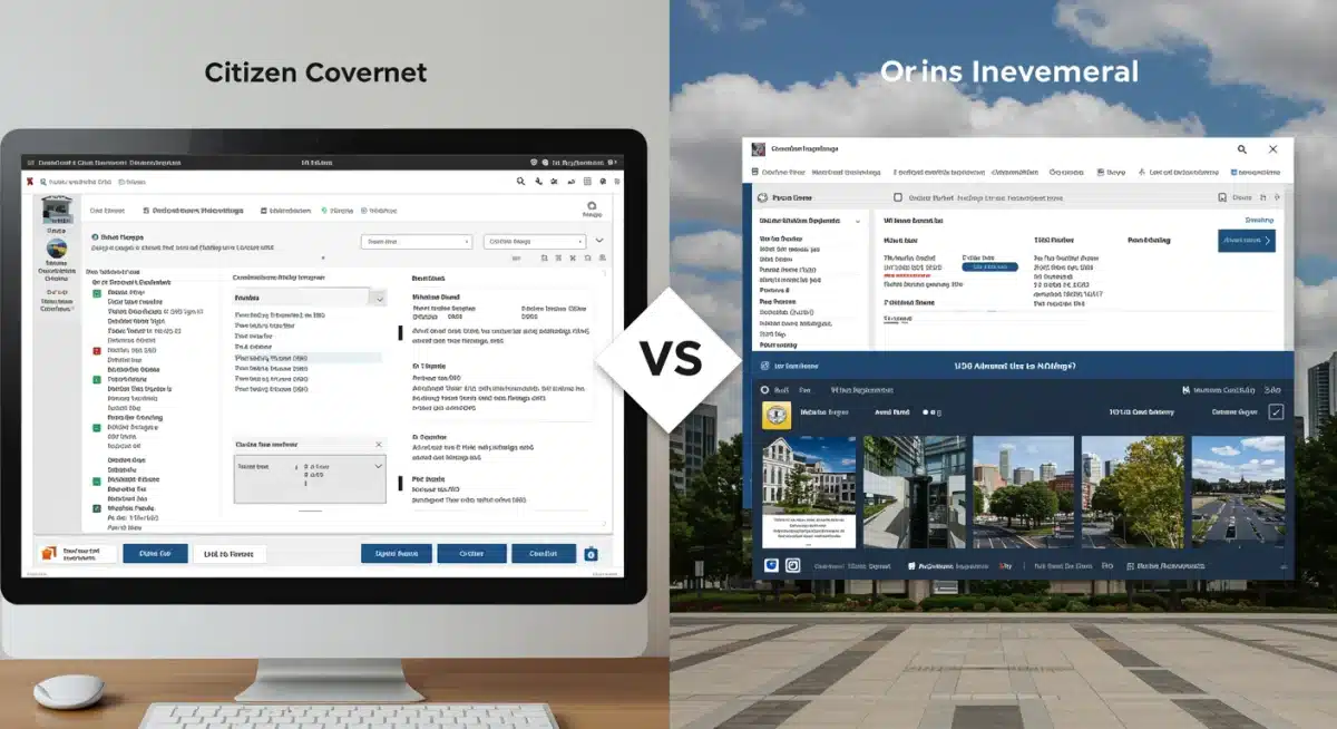 User interface comparison federal state digital portals